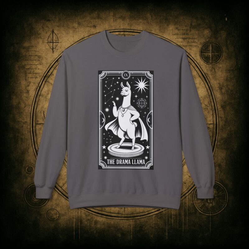 The Drama Llama Tarot Unisex Sweatshirt - Image 28