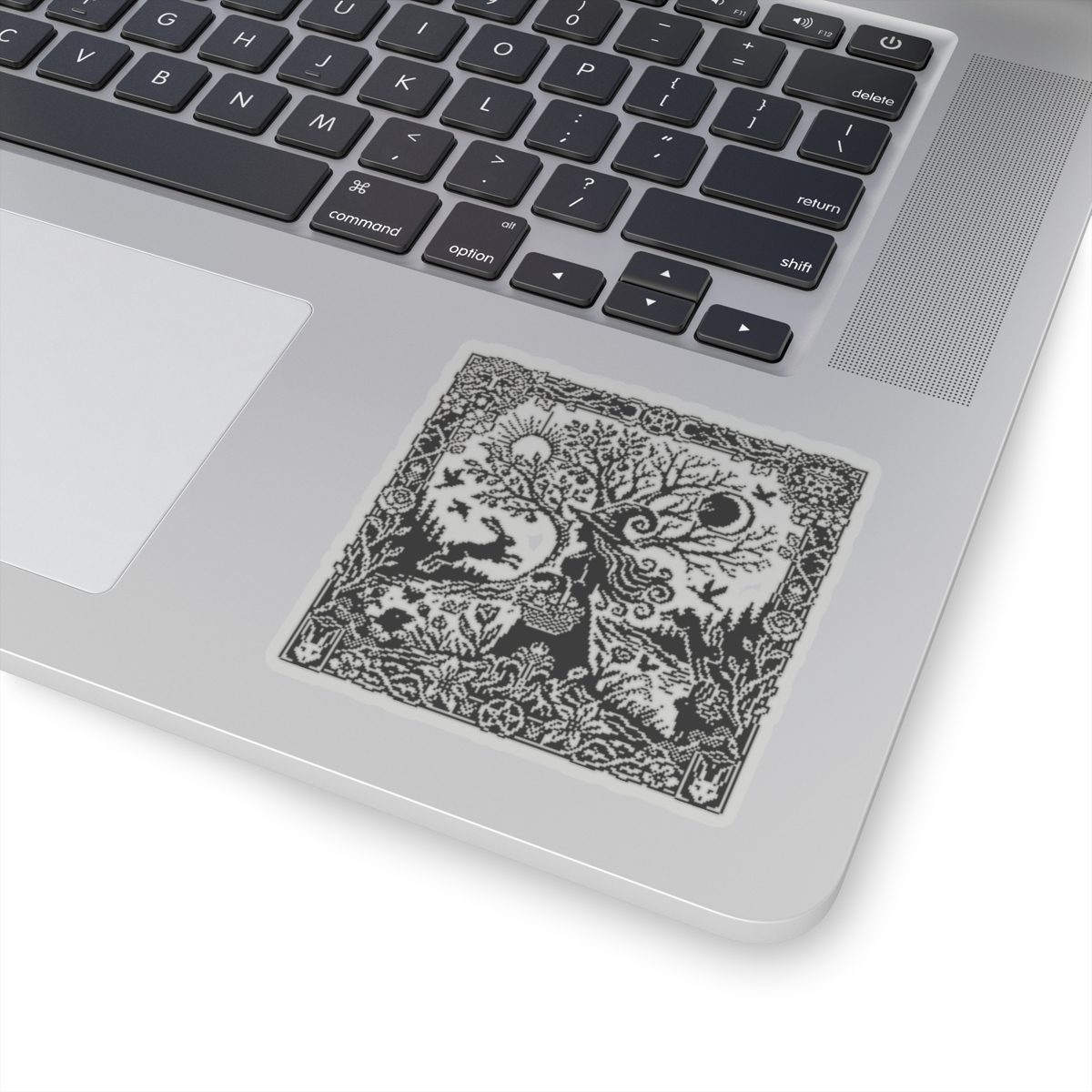 Ostara Witch White Kiss-Cut Sticker - Image 11