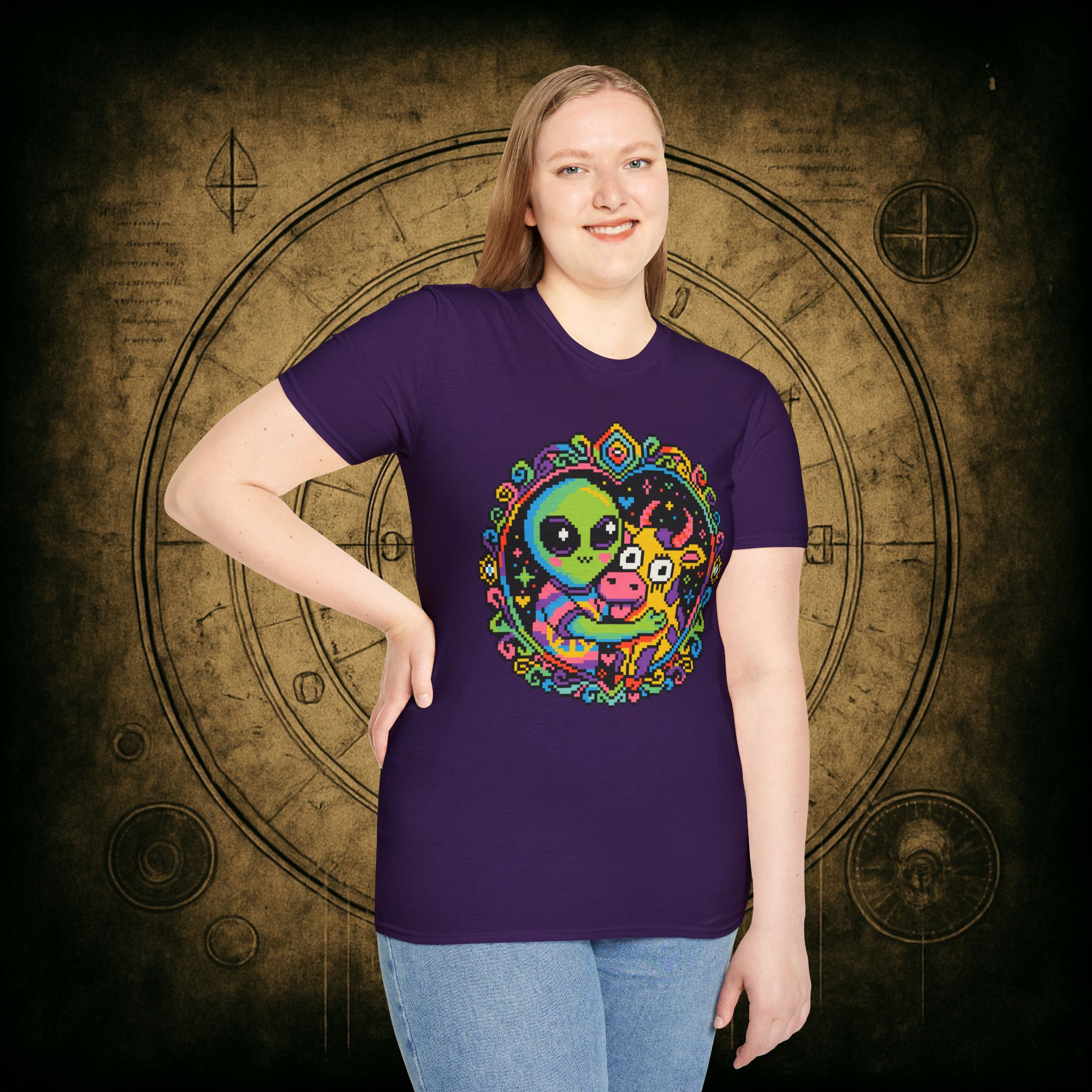 Space Cow Unisex T-Shirt - Image 74