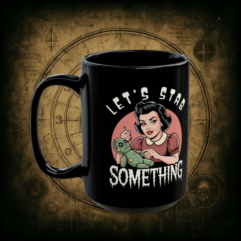 Let’s Stab Something Ceramic Mug - Image 8