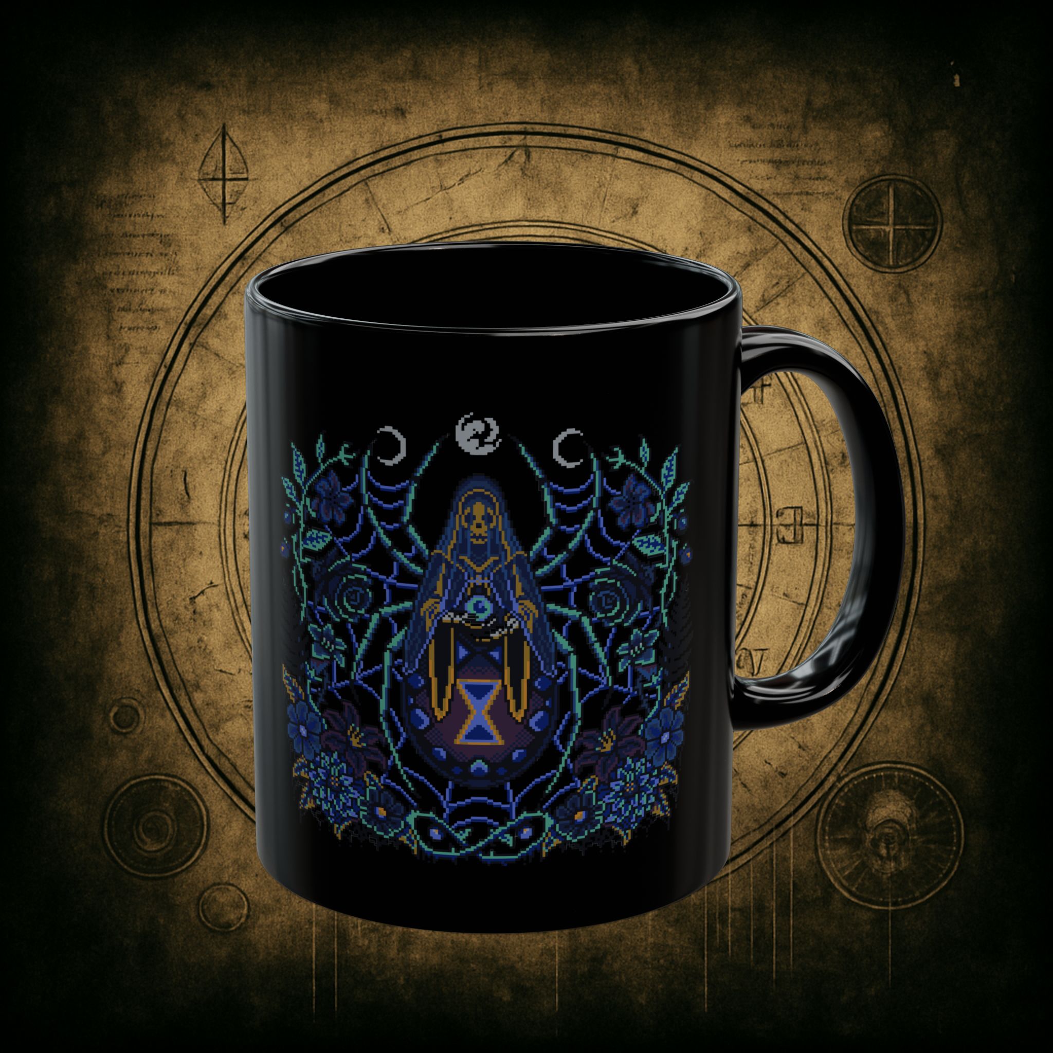 Black Widow Night Ceramic Mug