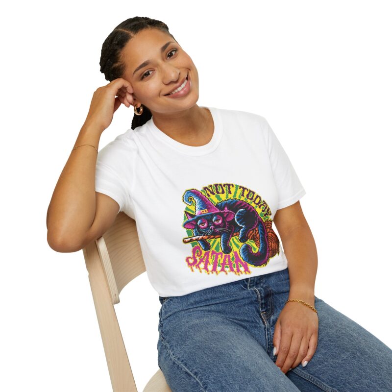 Not Today Satan Cat Unisex T-Shirt - Image 20