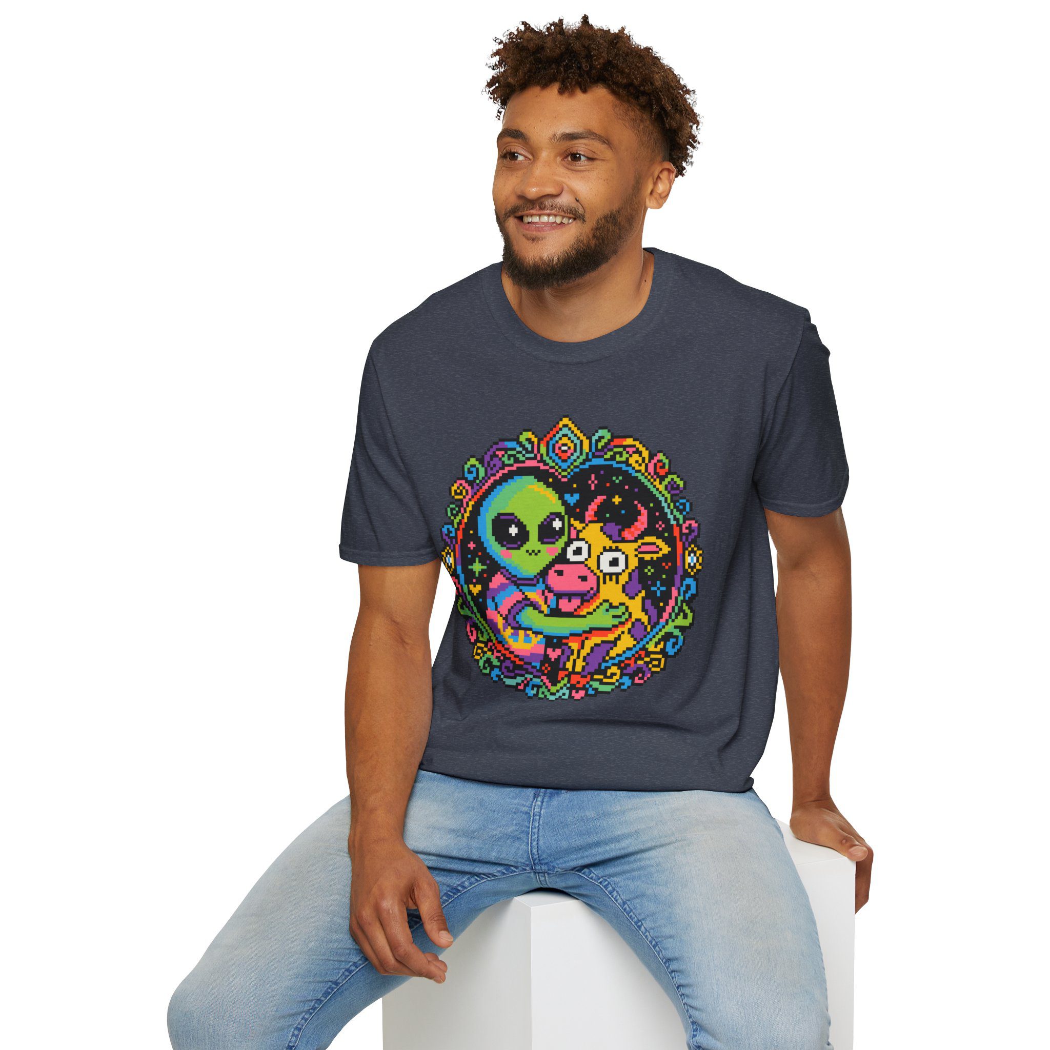 Space Cow Unisex T-Shirt - Image 70