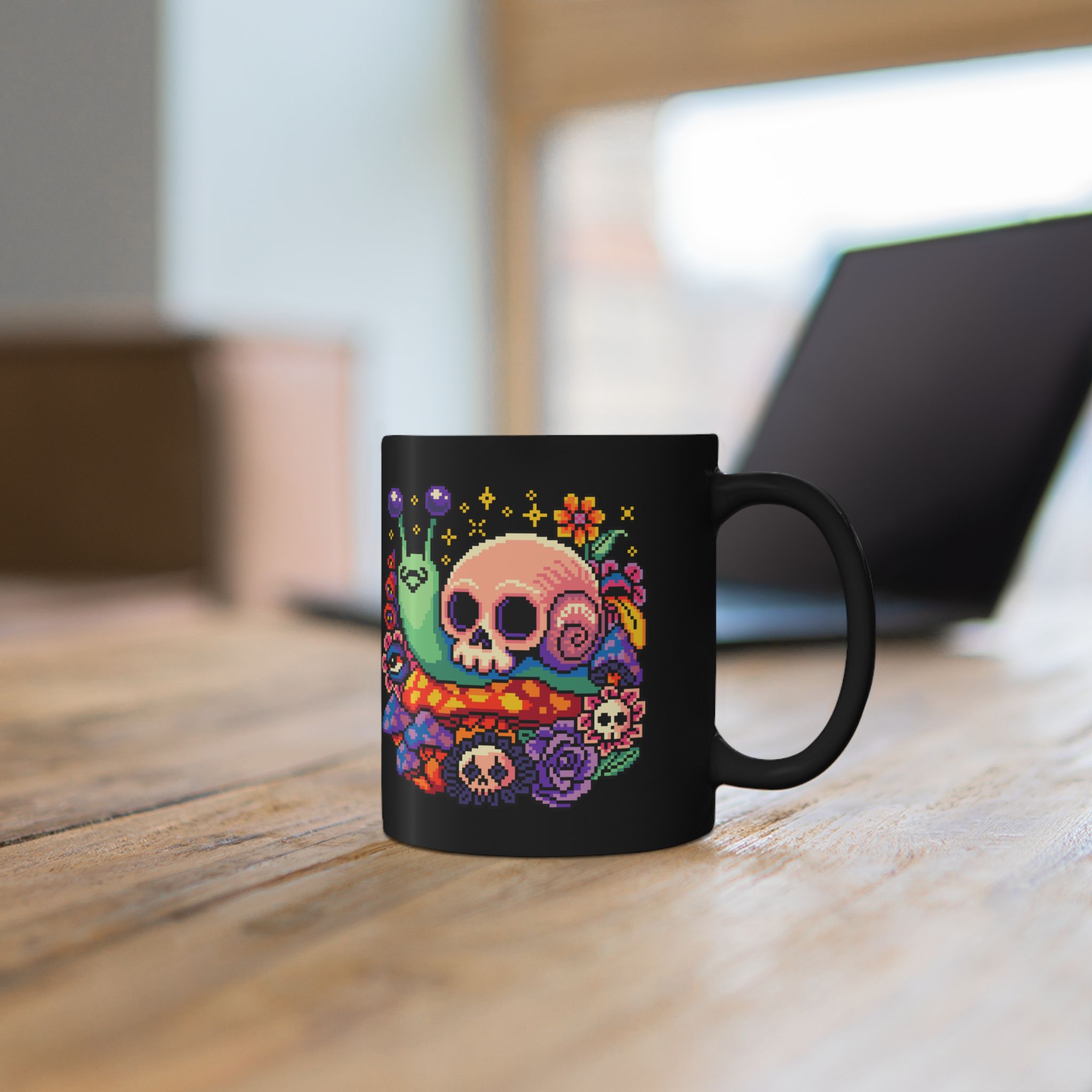 Skull Snail Ceramic Mug - Image 6
