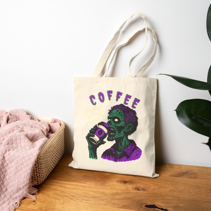 Zombie Coffee Necromancy Tote Bag - Image 12