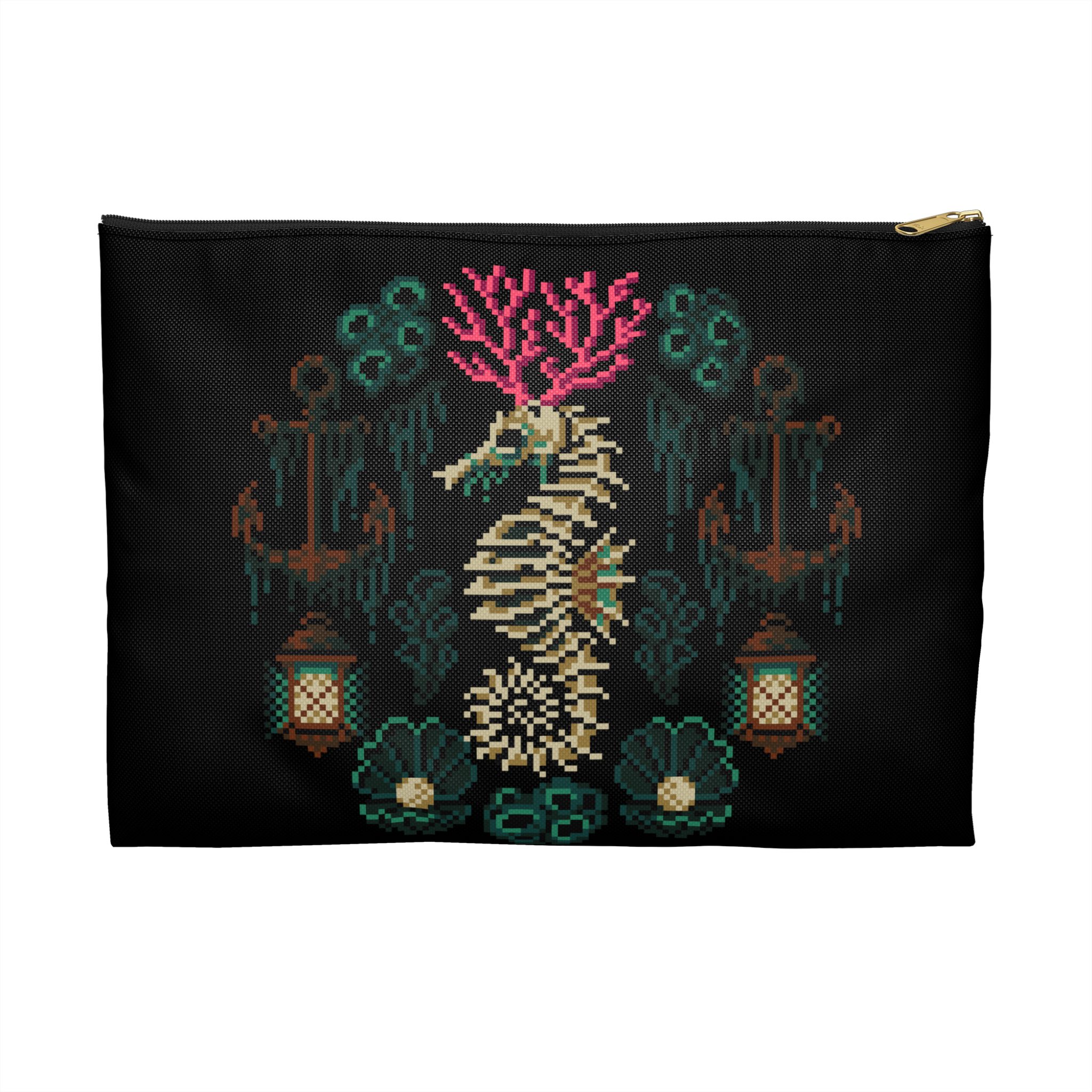 Coral Seahorse Project Bag
