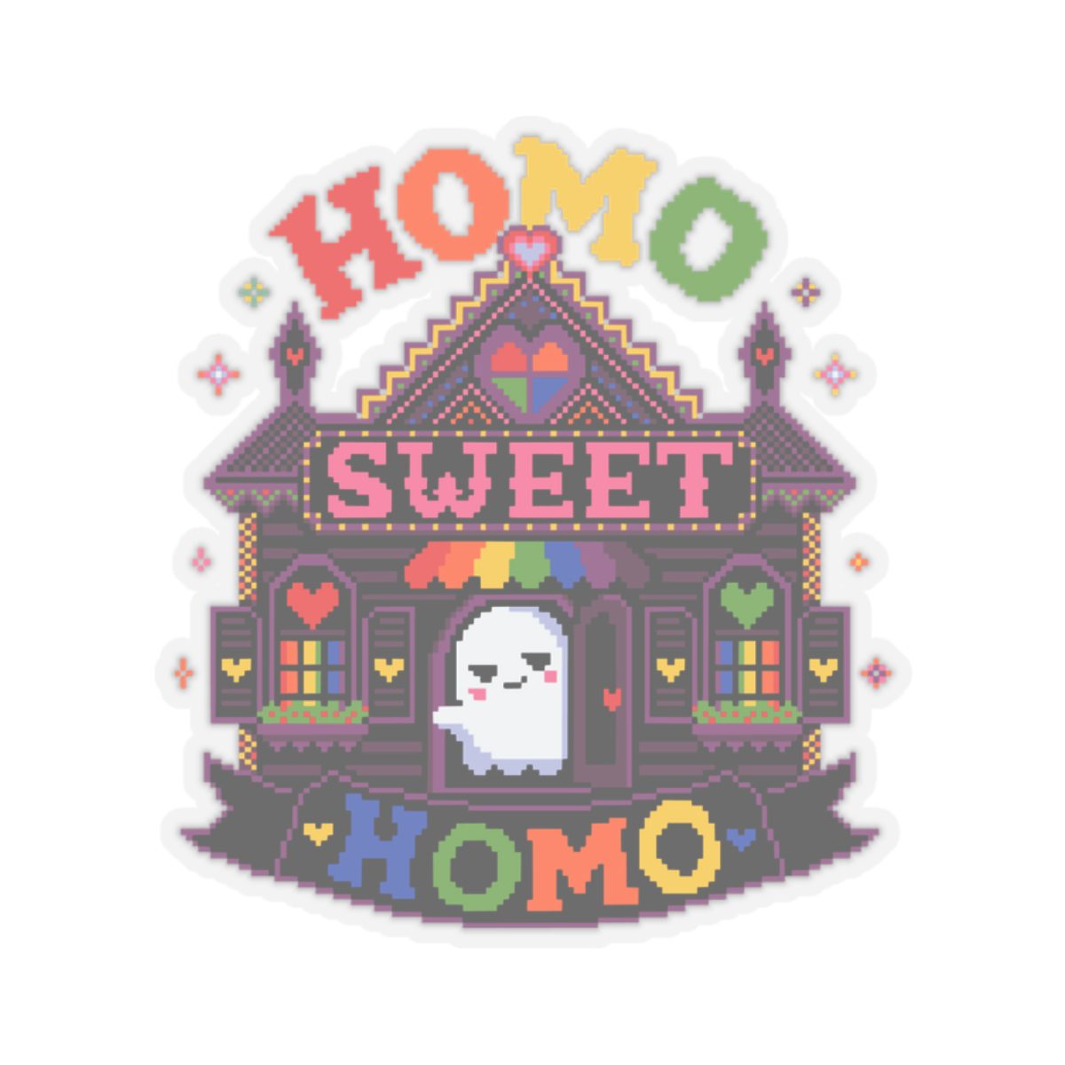 Homo Sweet Homo Kiss-Cut Sticker - Image 4