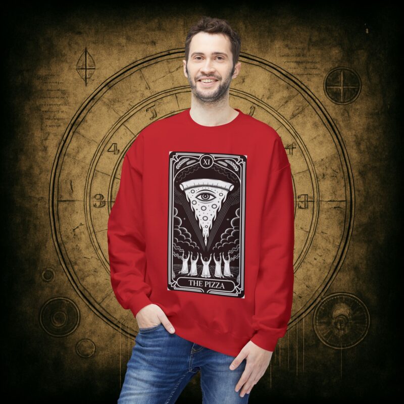 The Pizza Tarot Unisex Sweatshirt - Image 6