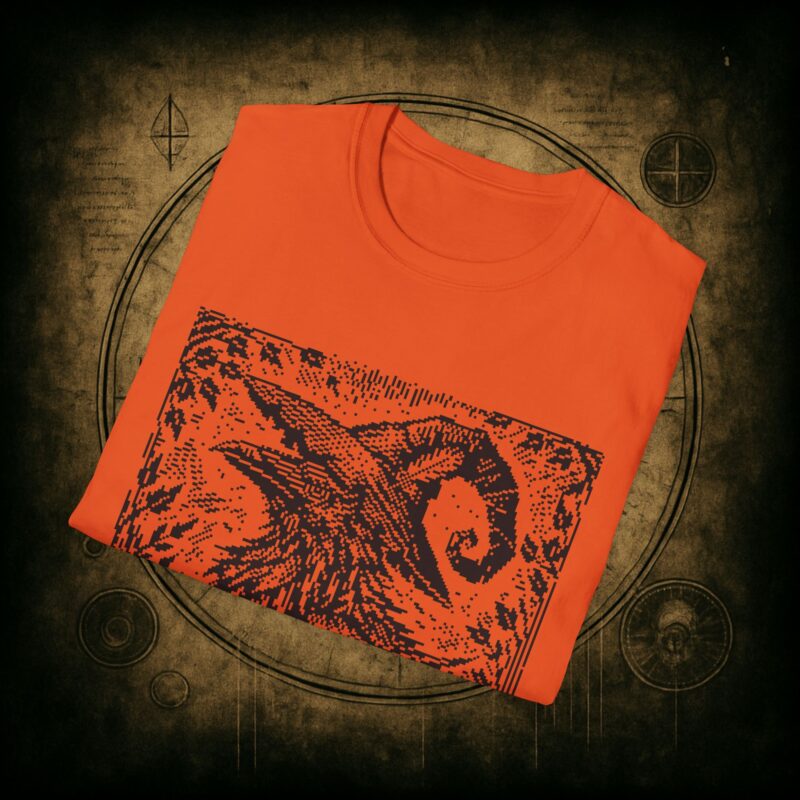 Woodcut Raven Unisex T-shirt - Image 29