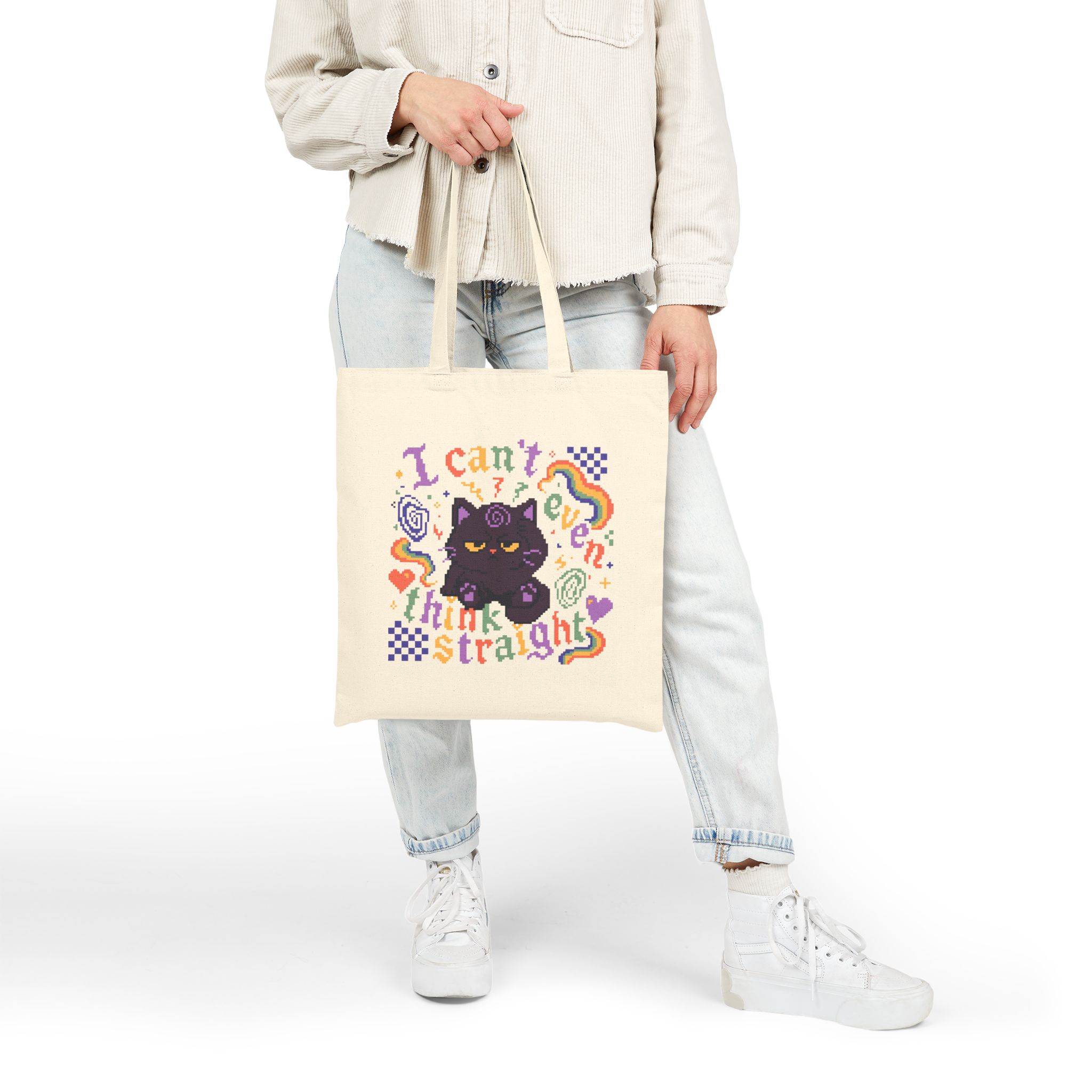 Think Straight Tote Bag - Image 11