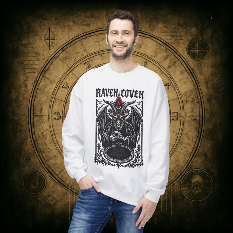 Raven Coven Initiation Unisex Sweatshirt - Image 6