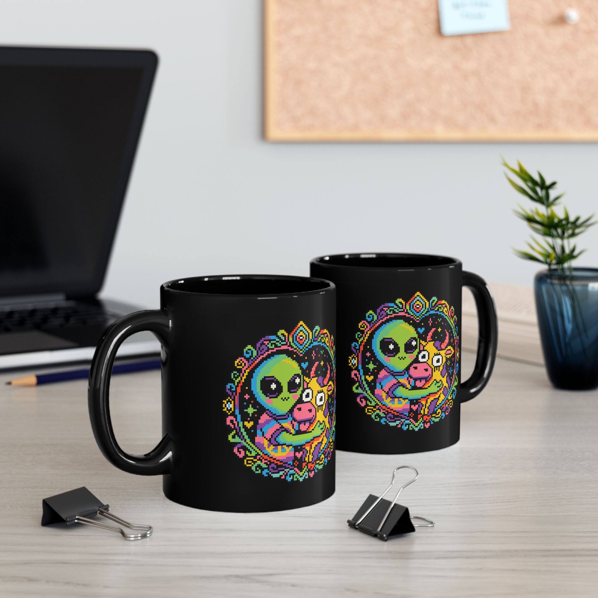 Space Cow Ceramic Mug - Image 5