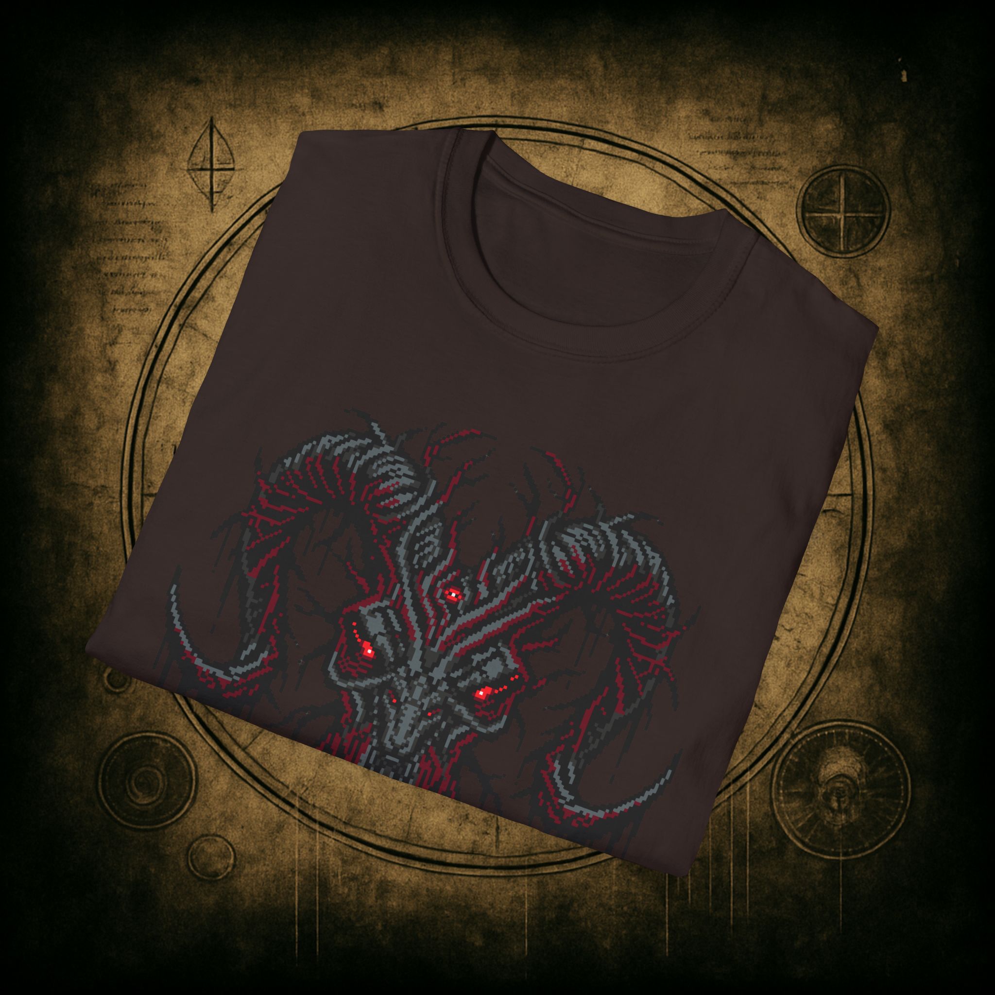 Baphomet Skull Unisex T-Shirt - Image 50
