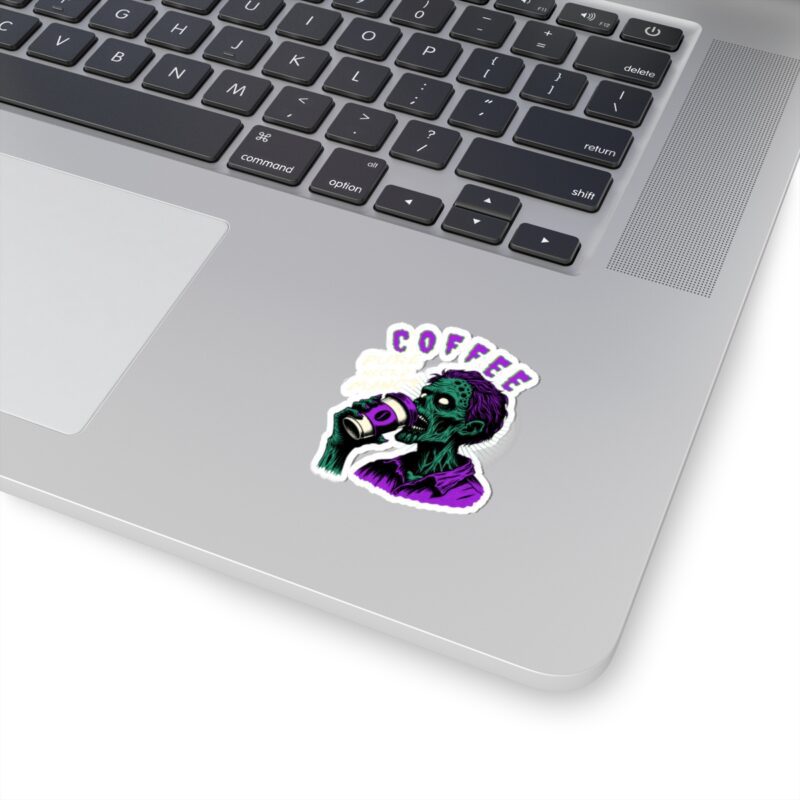 Zombie Coffee Necromancy Kiss-Cut Sticker - Image 8