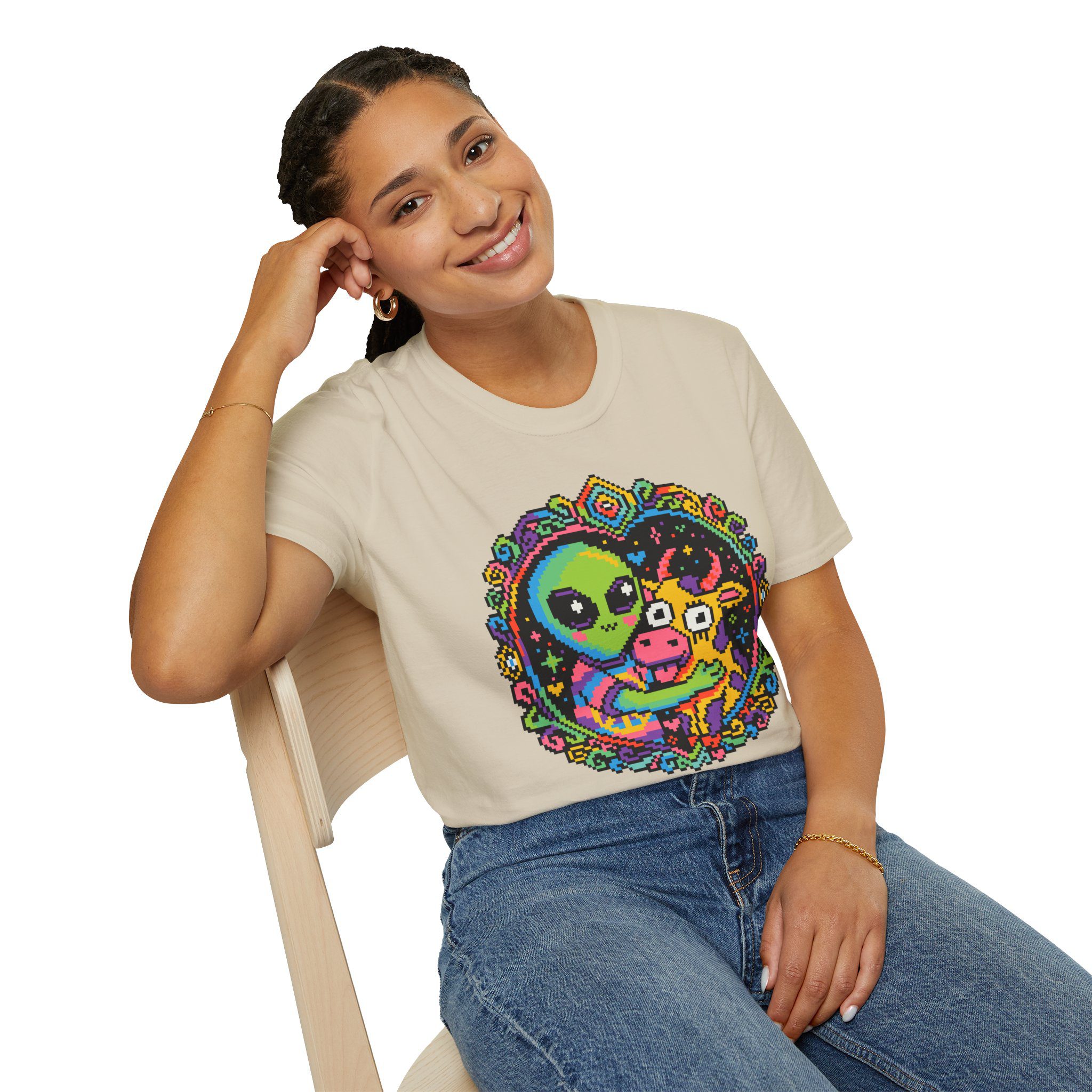 Space Cow Unisex T-Shirt - Image 39