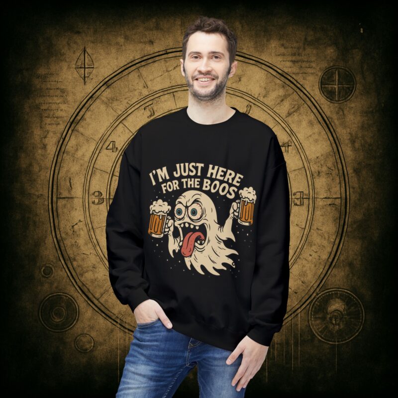Here for the Boos Unisex Softstyle Sweatshirt - Image 3