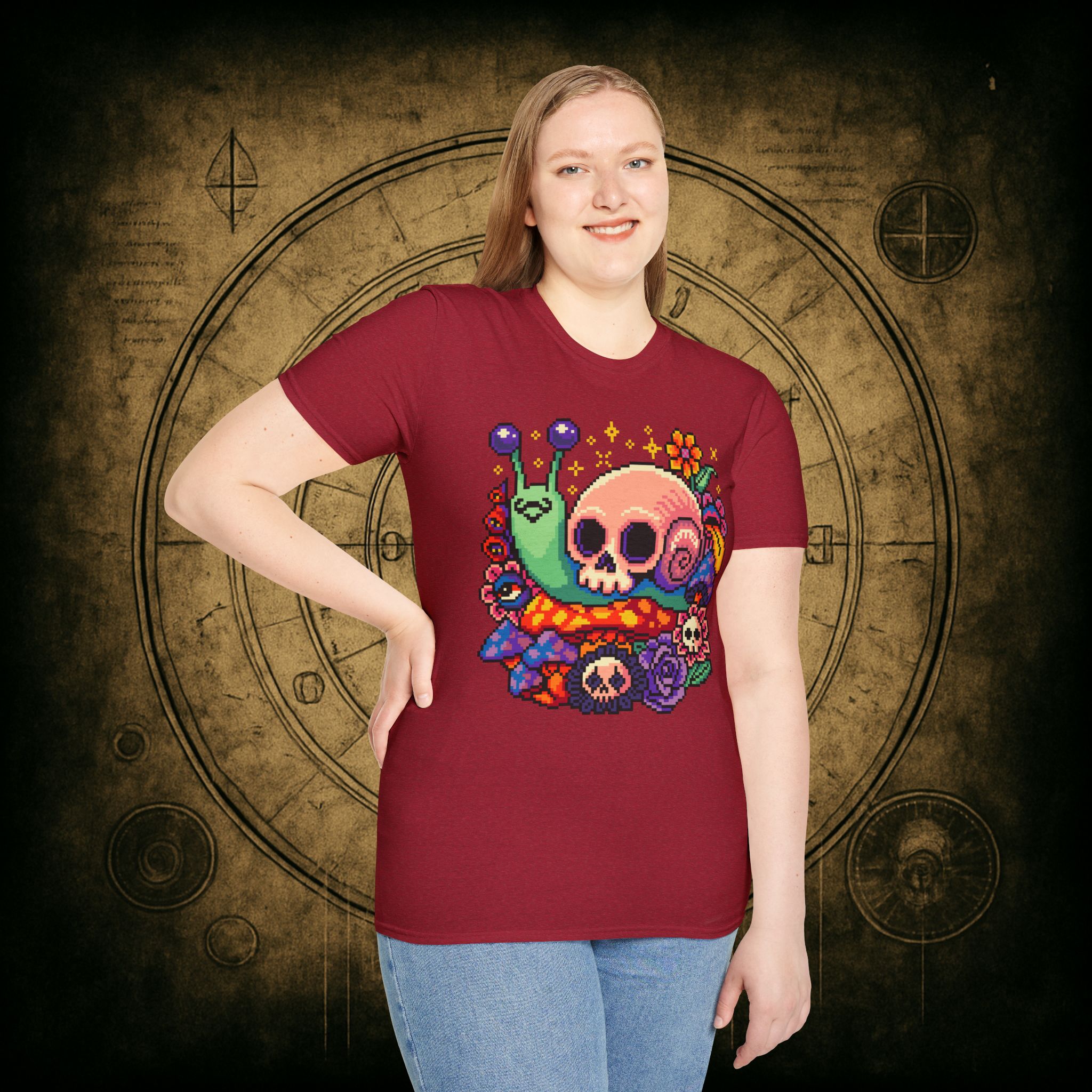 Skull Snail Unisex T-Shirt - Image 20