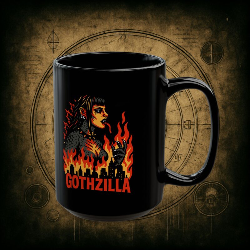 Gothzilla Ceramic Mug - Image 7