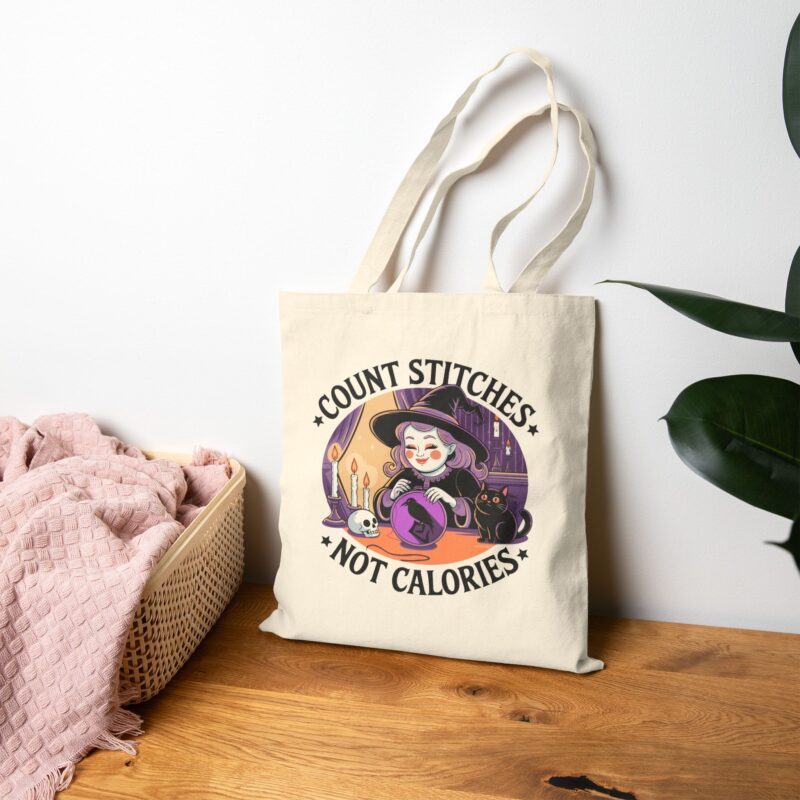 Count Stitches Not Calories Tote Bag - Image 12