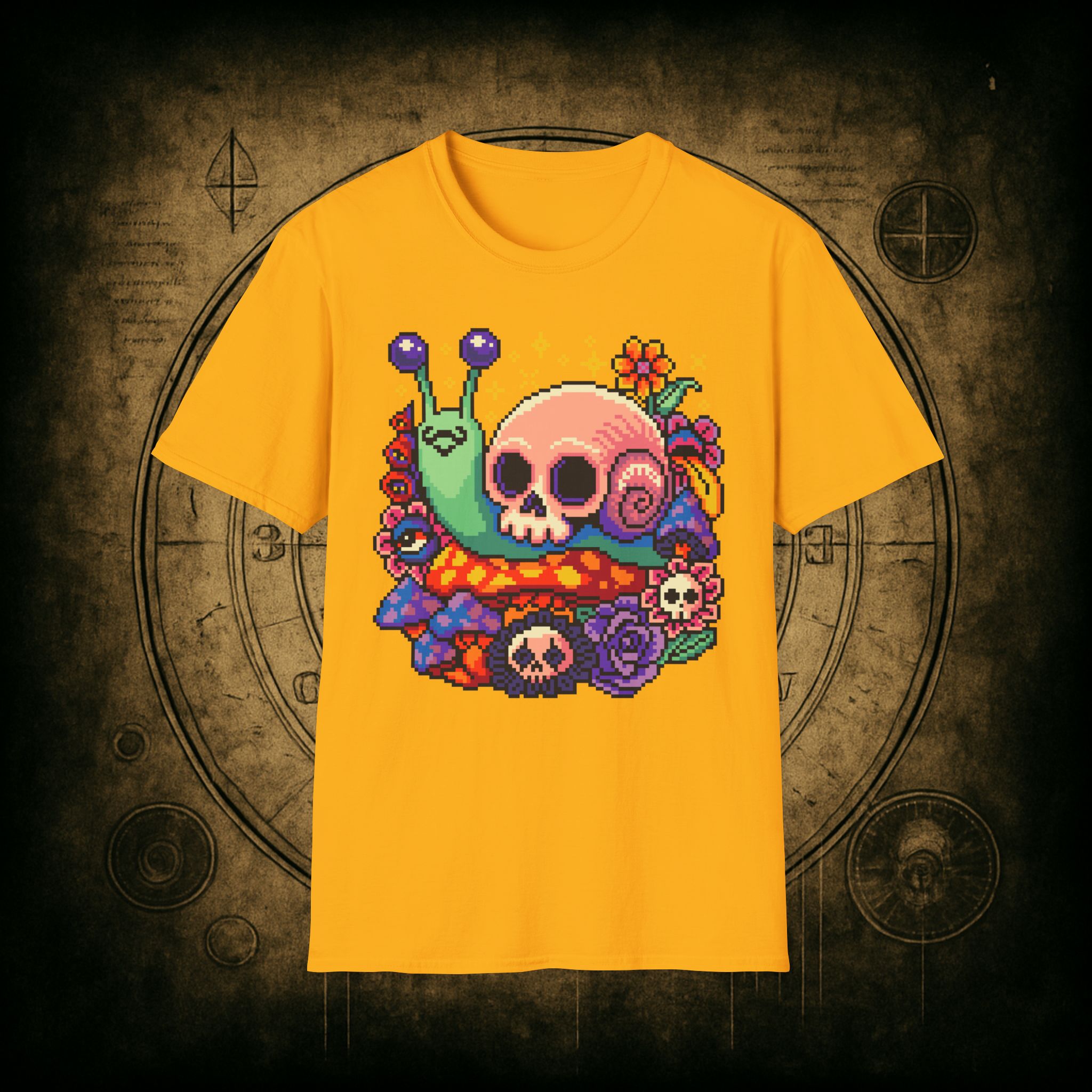 Skull Snail Unisex T-Shirt - Image 43