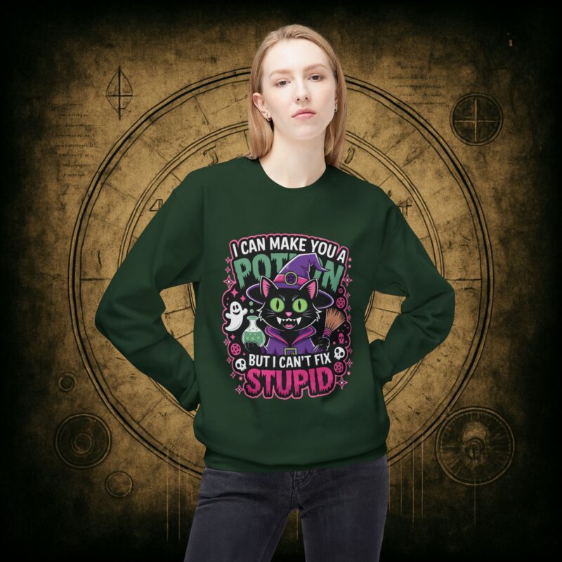 Can’t Fix Stupid Unisex Sweatshirt - Image 17