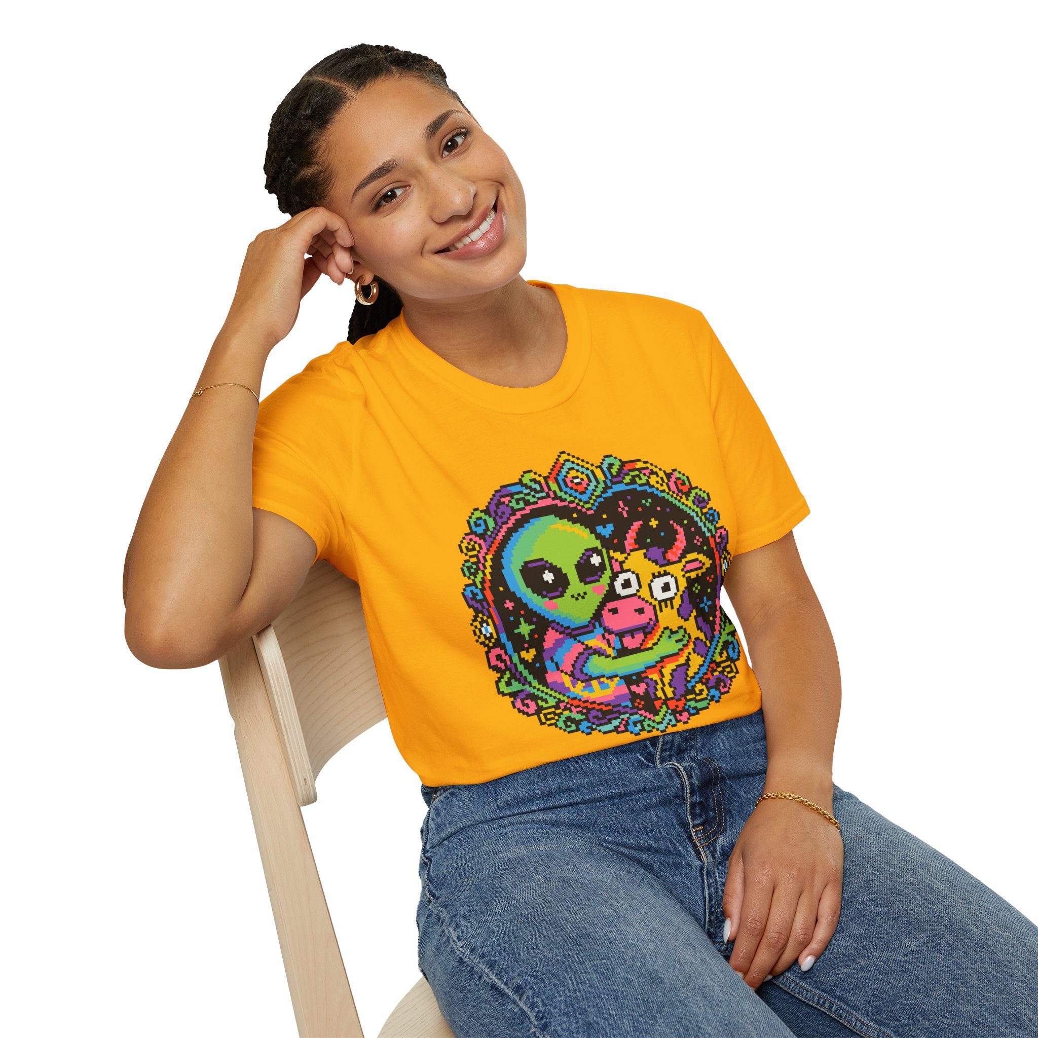 Space Cow Unisex T-Shirt - Image 45