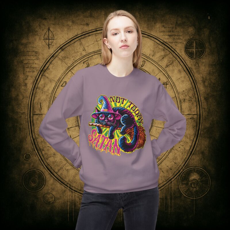 Not Today Satan Cat Unisex Sweatshirt - Image 38