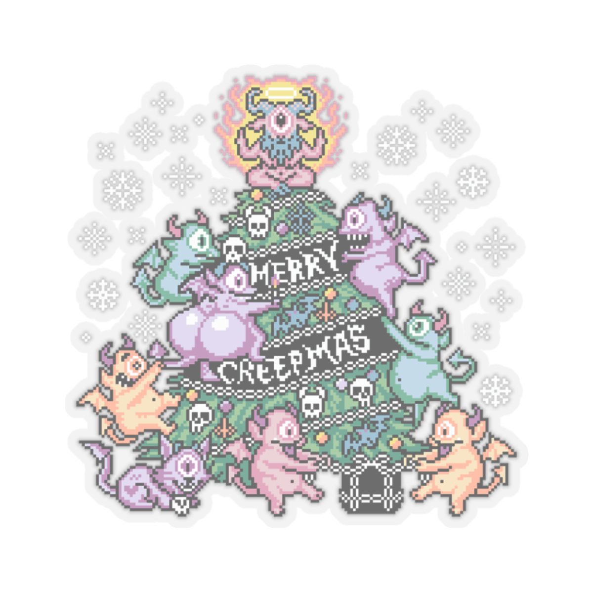 Merry Creepmas Kiss-Cut Sticker - Image 4