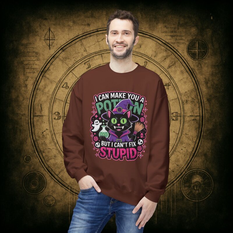 Can’t Fix Stupid Unisex Sweatshirt - Image 12