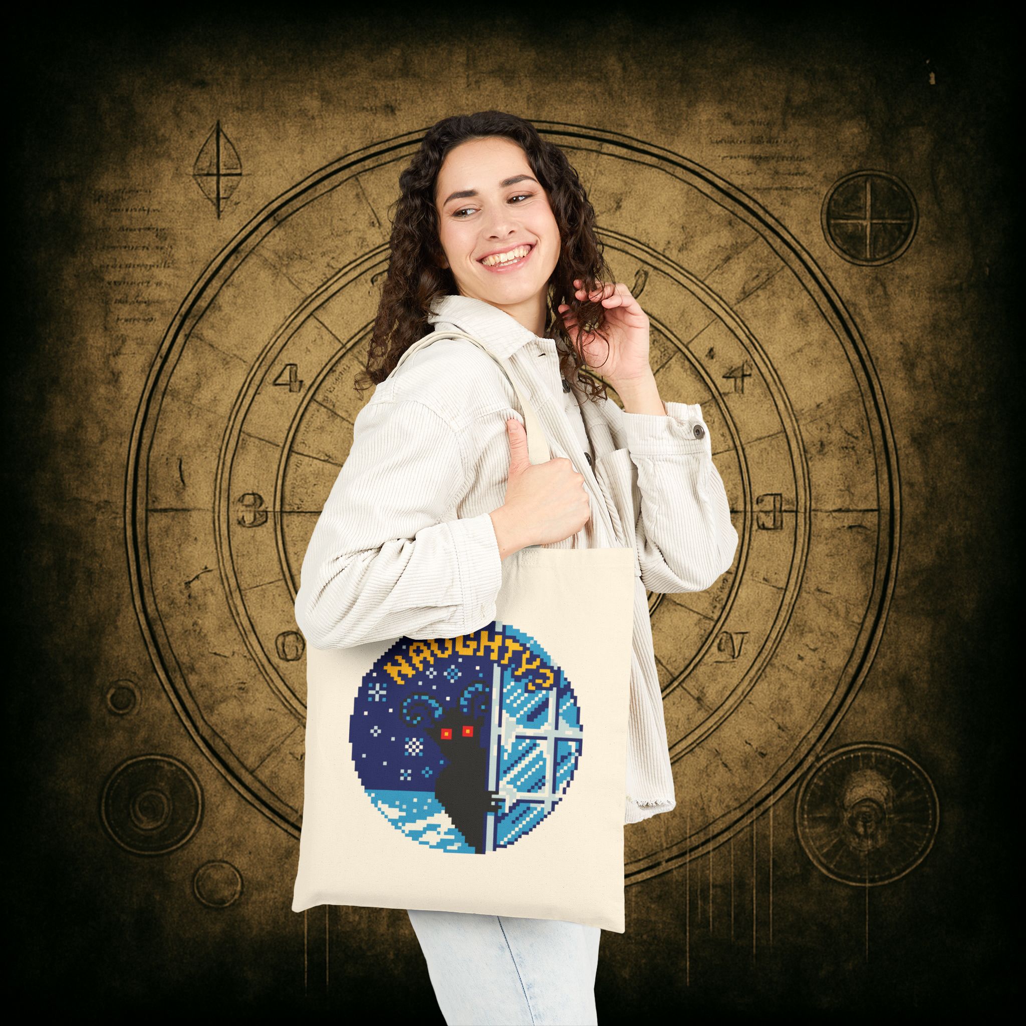 Peeping Krampus Tote Bag - Image 10