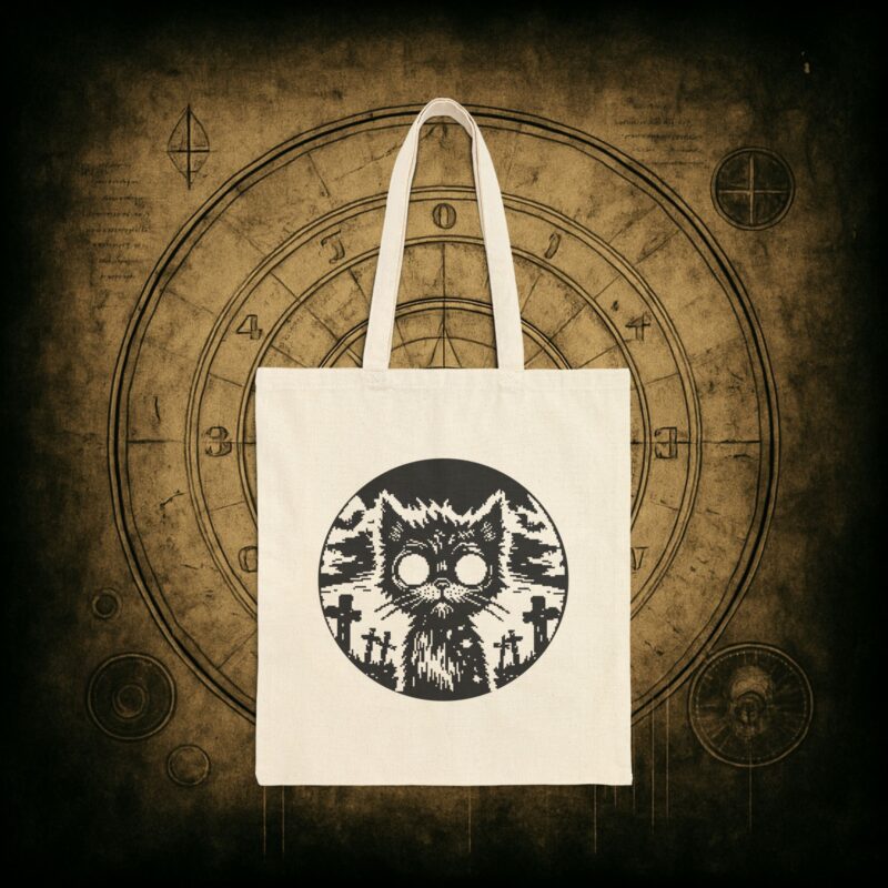 Zombie Cat Tote Bag - Image 7