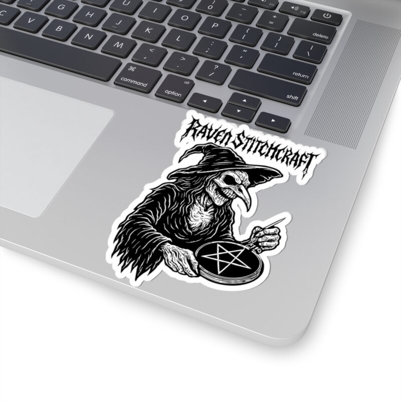 Raven Stitcher Kiss-Cut Sticker - Image 2