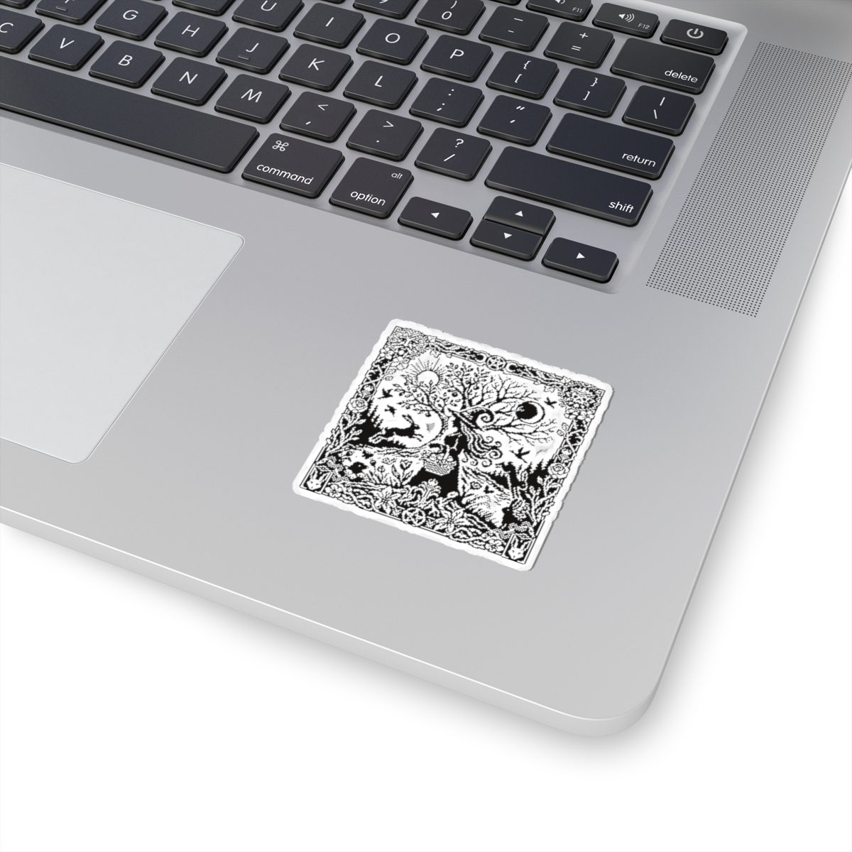 Ostara Witch White Kiss-Cut Sticker - Image 8