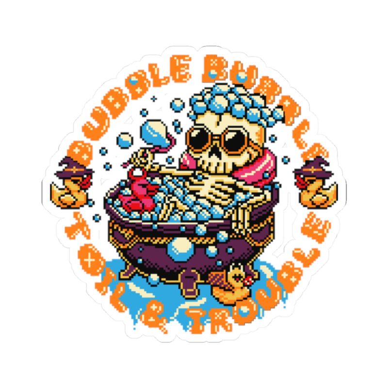 Bubble Bubble Kiss-Cut Sticker - Image 7