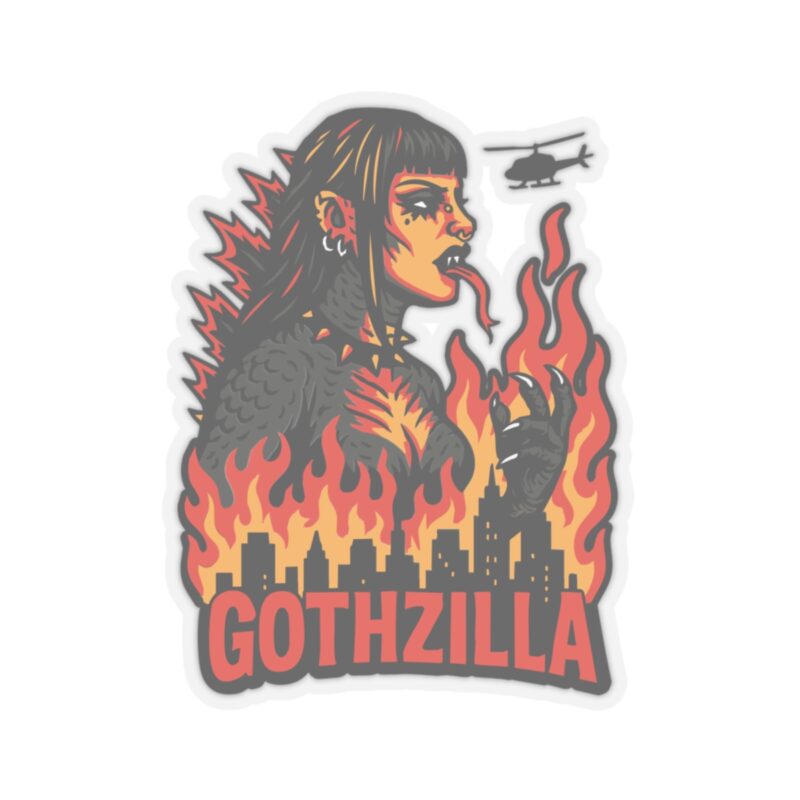 Gothzilla Kiss-Cut Sticker - Image 19