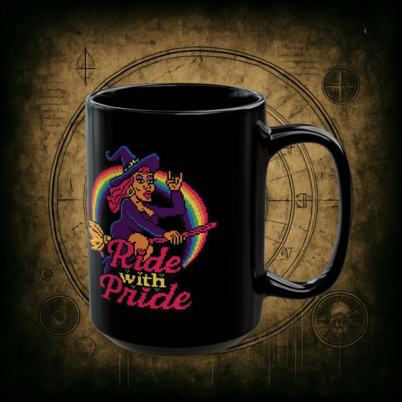 Ride with Pride Ceramic Mug - Image 7