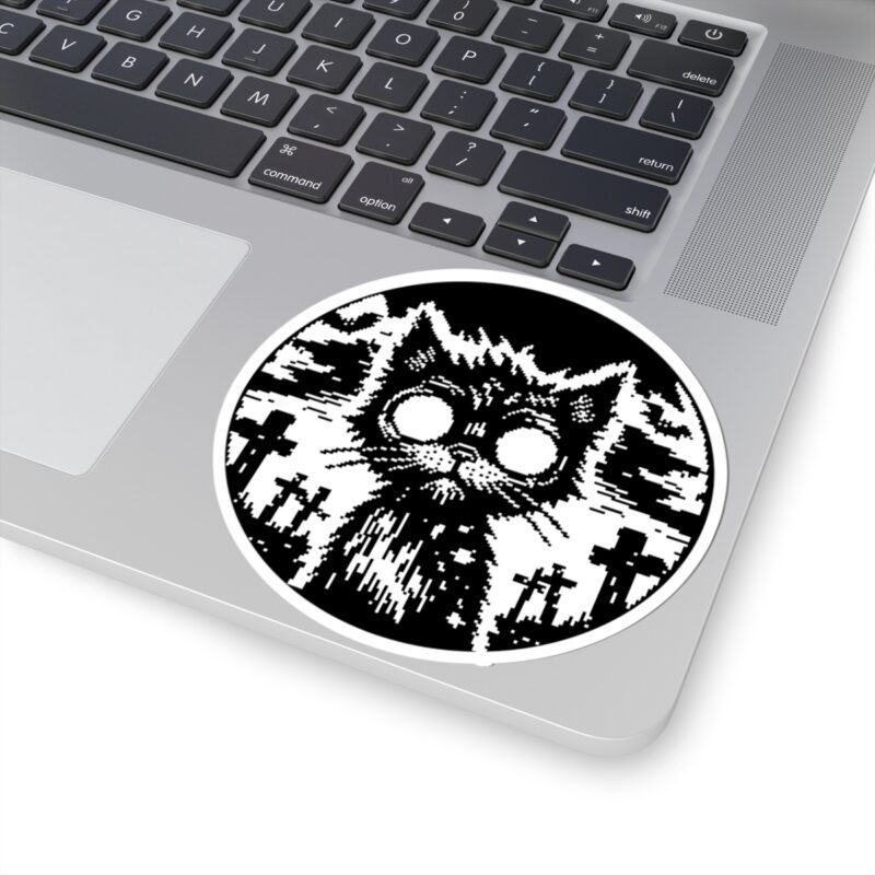 Zombie Cat Kiss-Cut Sticker - Image 2