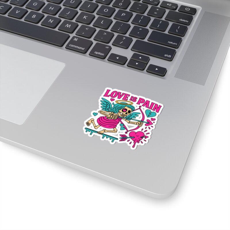Cupid Love is Pain Kiss-Cut Sticker - Image 8