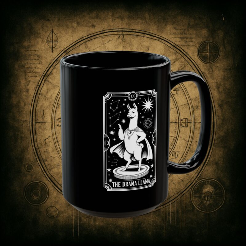 The Drama Llama Tarot Ceramic Mug - Image 9