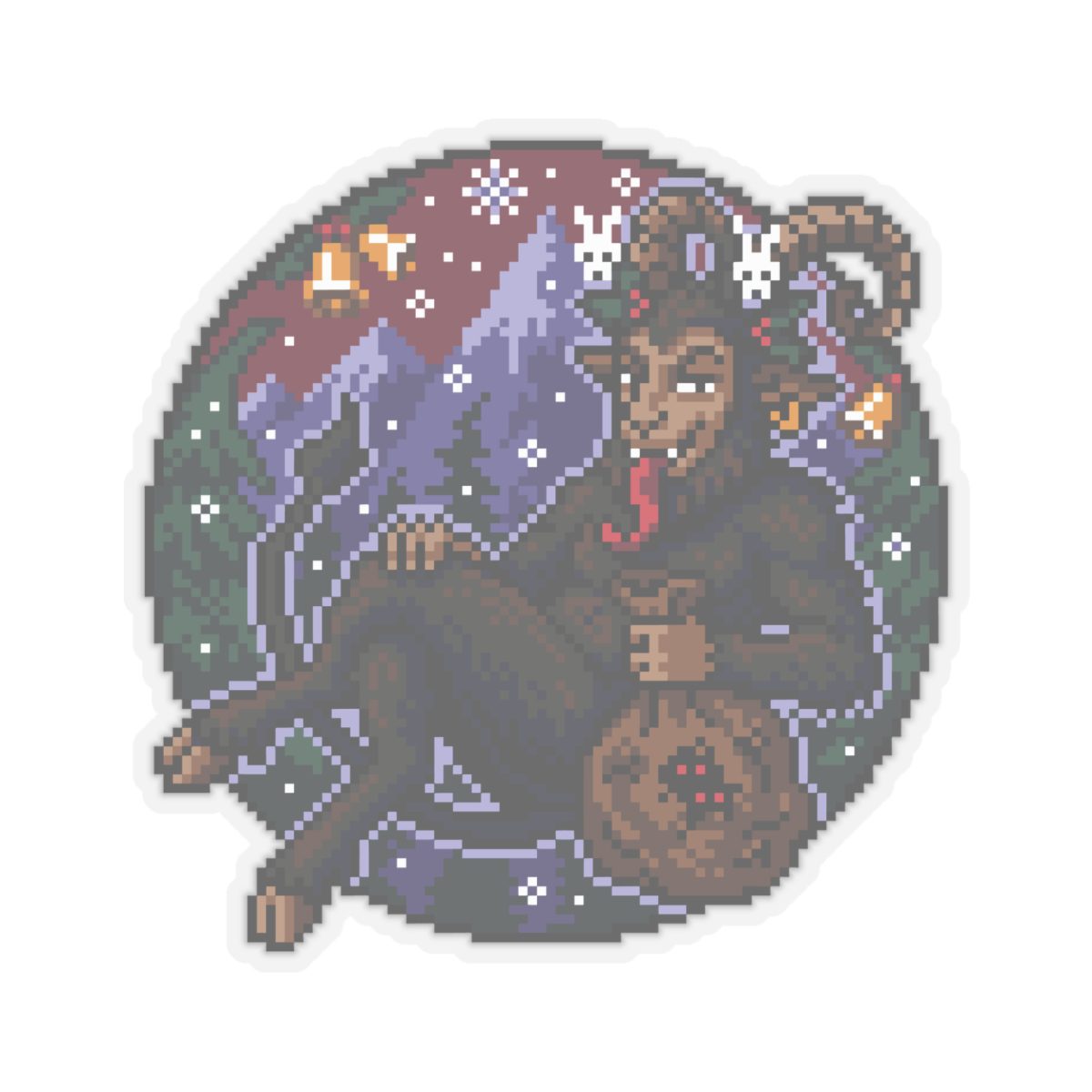 Naughty Krampus Kiss-Cut Sticker - Image 16