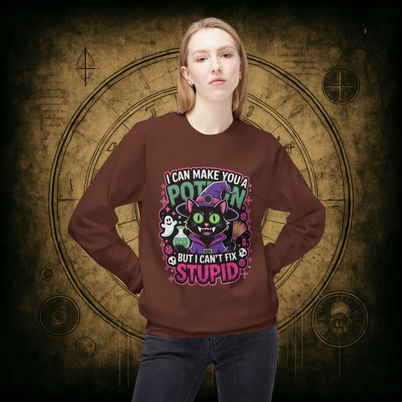 Can’t Fix Stupid Unisex Sweatshirt - Image 11