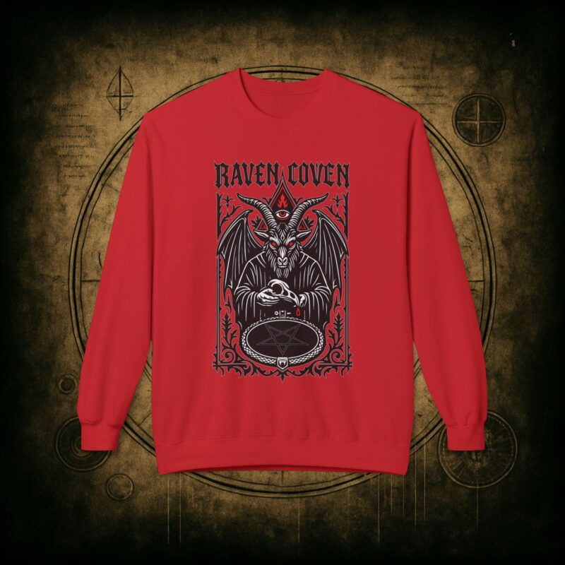 Raven Coven Initiation Unisex Sweatshirt - Image 2