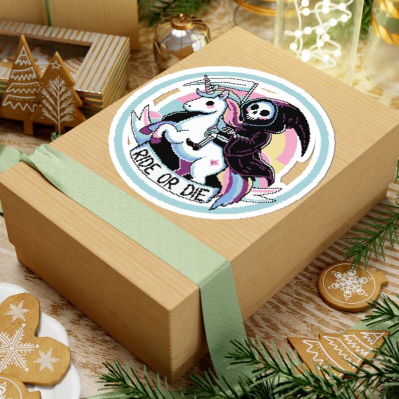 Ride or Die Kiss-Cut Sticker - Image 24