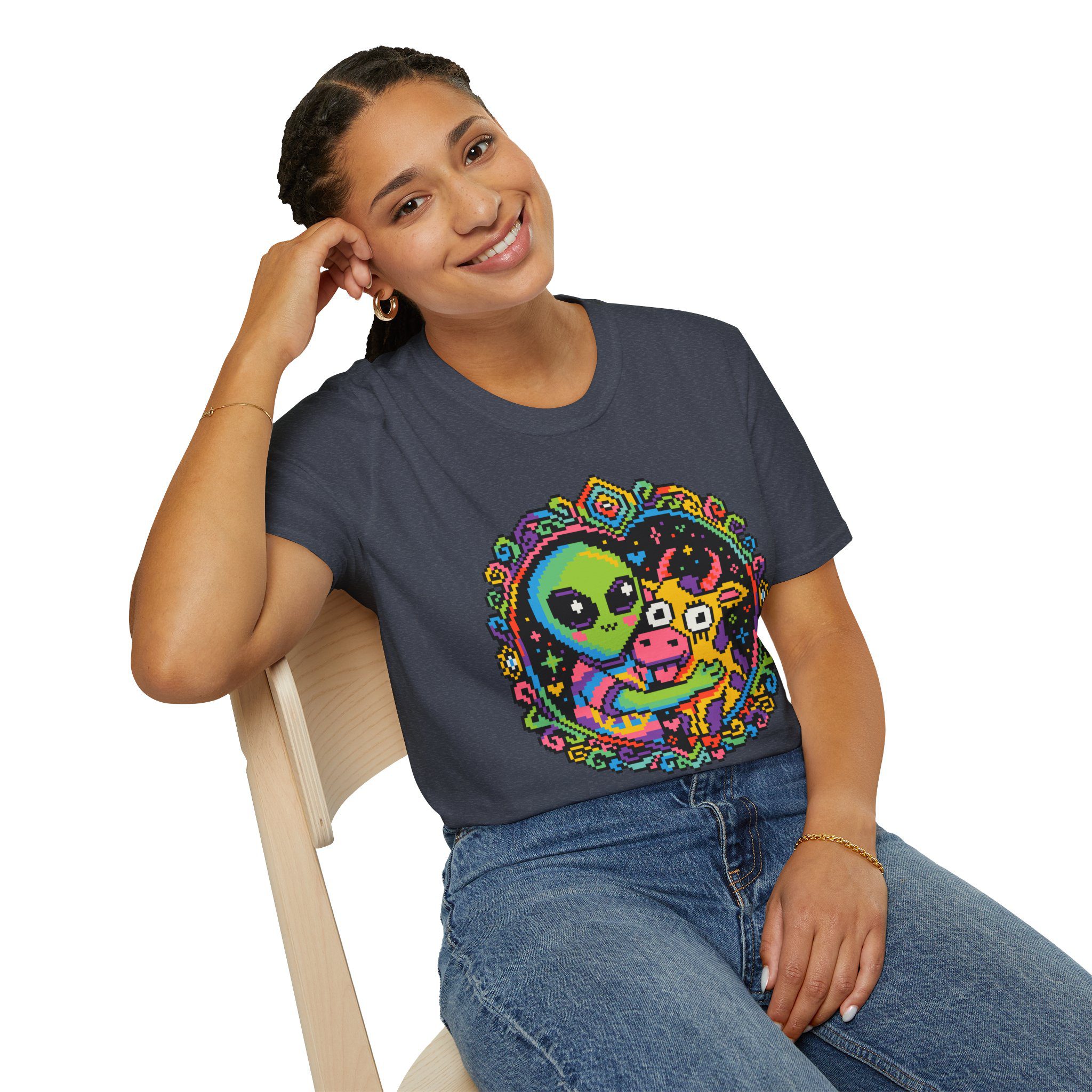 Space Cow Unisex T-Shirt - Image 69