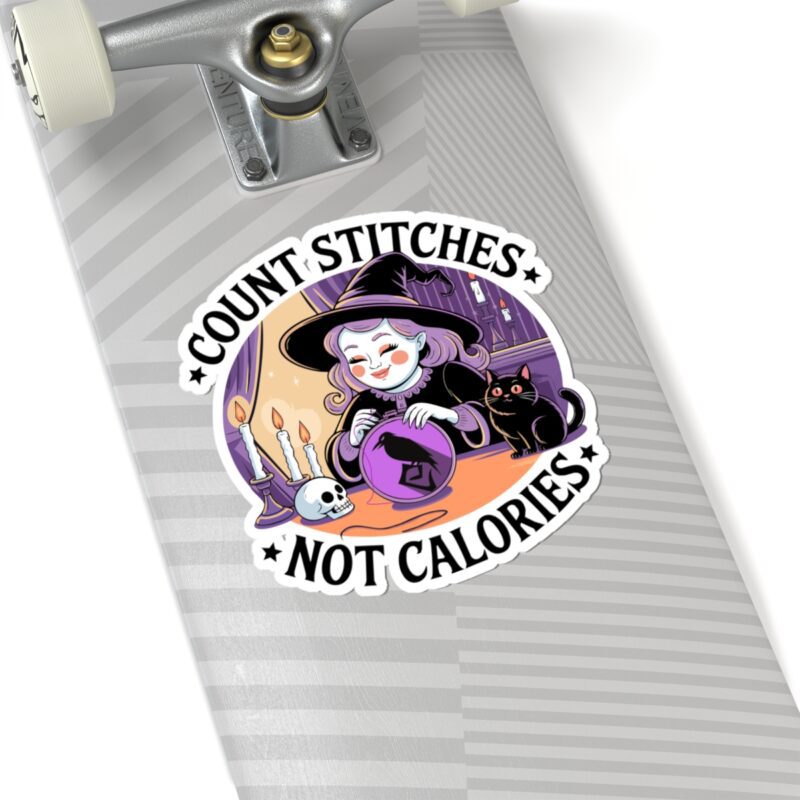 Count Stitches Not Calories Kiss-Cut Sticker - Image 23