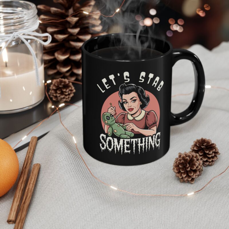 Let’s Stab Something Ceramic Mug - Image 4