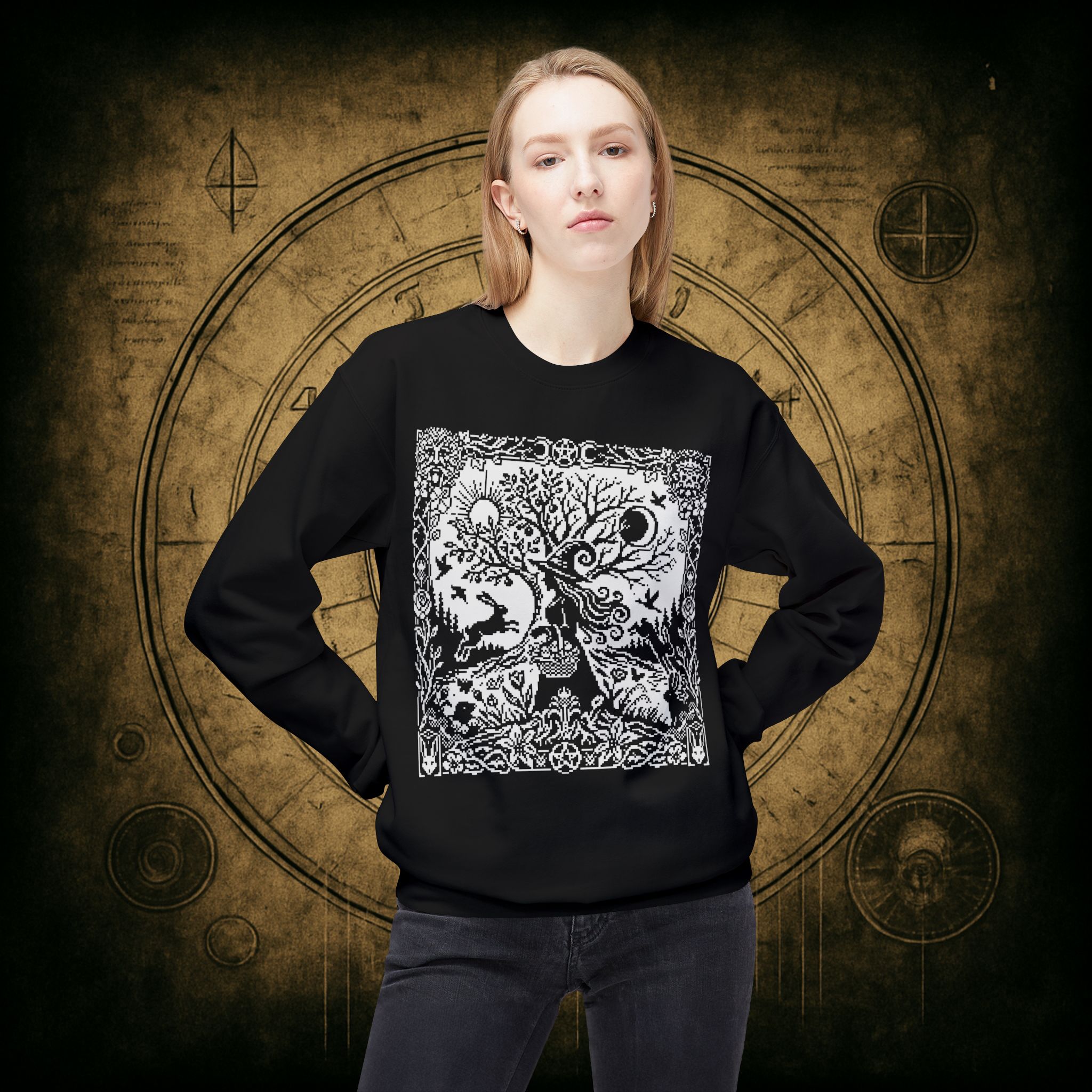 Ostara Witch Sweatshirt - Image 6
