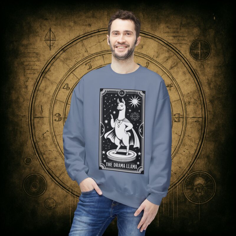 The Drama Llama Tarot Unisex Sweatshirt - Image 27
