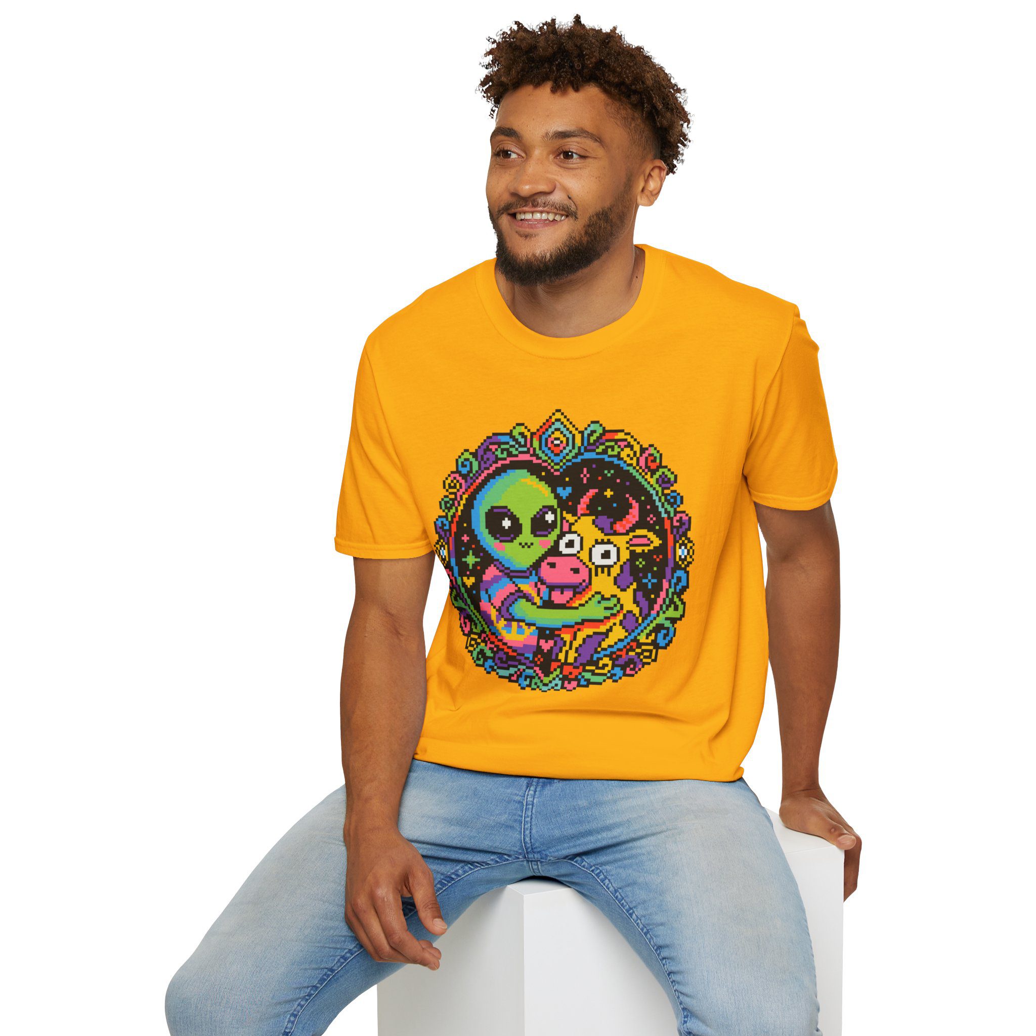 Space Cow Unisex T-Shirt - Image 46