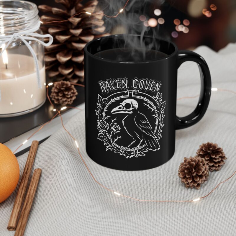 Raven of the Coven Ceramic Mug - Image 4